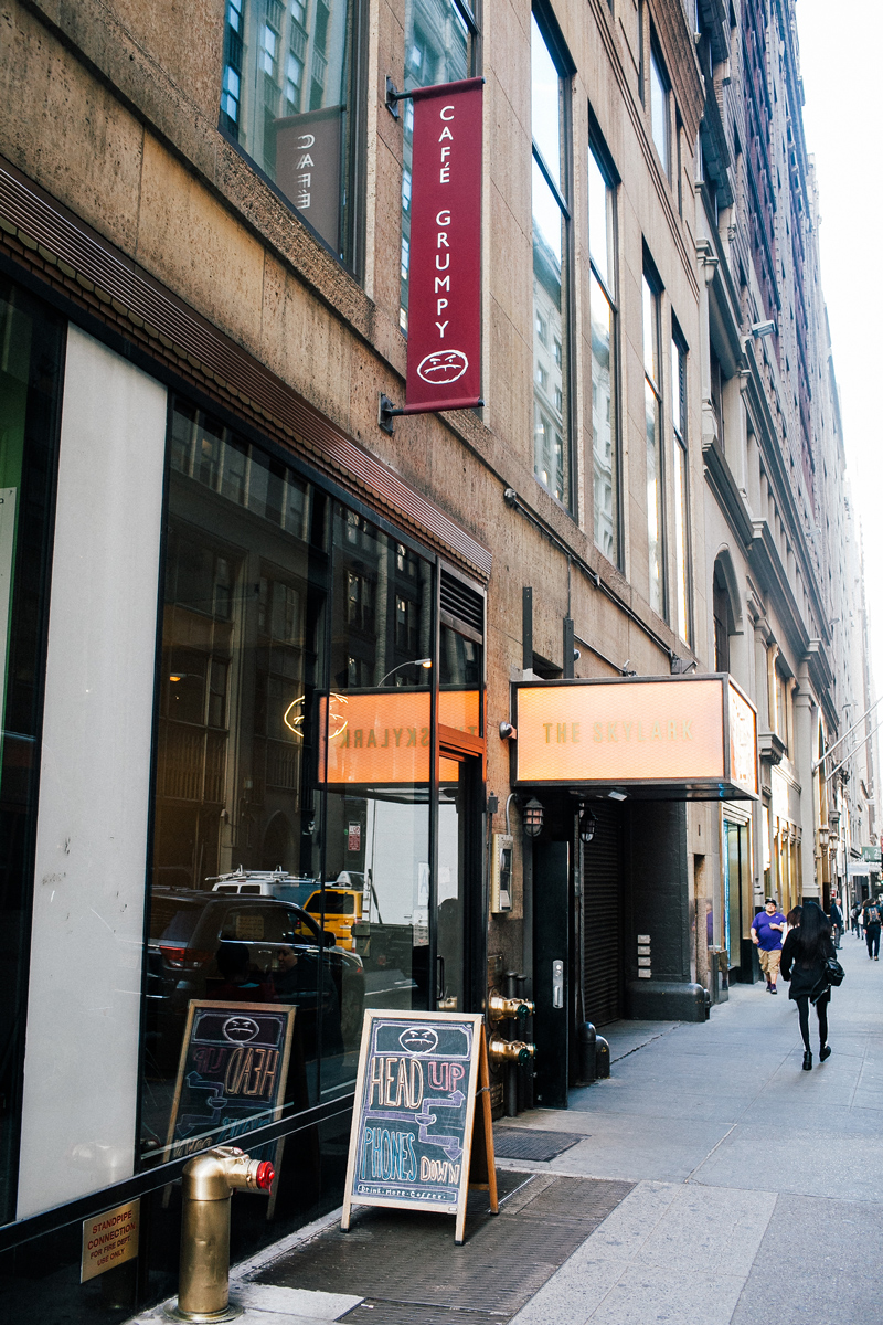 Outside of Grumpy cafe